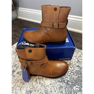 NEW Birkenstock Collins Boot Camel Leather Size 36N